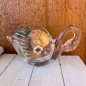 Crystal D’Arques-Durand Glass Swan Gravy Boat